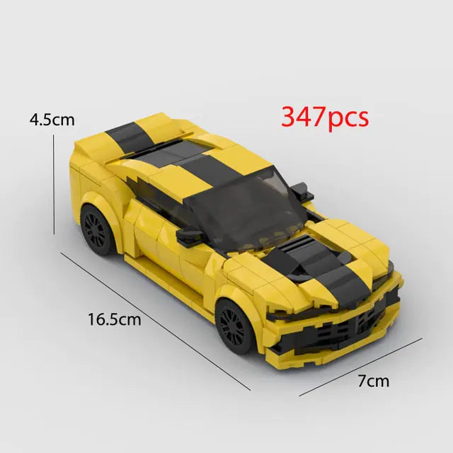 MOC Nostalgic Camaro Z28 Racing Sports Car Building Block